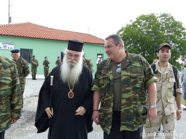 Συνάντηση Π. Καμμένου με τον Μητροπολίτη Καστοριάς - Φωτογραφία 1