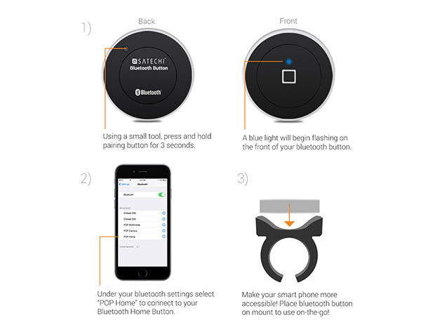 Satechi Bluetooth Home Button...βάλτε το Home μπουτόν στο τιμόνι σας - Φωτογραφία 3