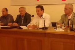 ΠΑΤΡΑ:  Ο κακός χαμός έγινε σε εκδήλωση της πόλης με ομιλητή τον διοικητή του ΟΑΕΕ  [photos] [video]