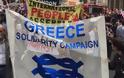 ΔΕΙΤΕ LIVE TΩΡΑ: Μεγάλη διαδήλωση στο Λονδίνο - Πάνω από 70.000 στους δρόμους κατά της λιτότητας και υπέρ της Ελλάδας [video]