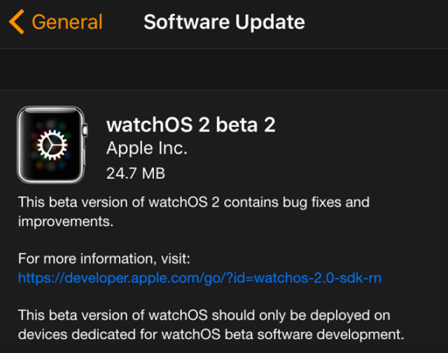 Πως να κάνετε αναβάθμιση το Apple Watch στην έκδοση watchOS 2 beta  (developer) - Φωτογραφία 6