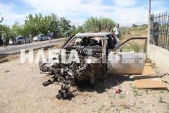 Πατρών - Πύργου: Ένας νεκρός σε σύγκρουση νταλίκας με Ι.Χ. - Tρεις οι τραυματίες - Δείτε φωτο