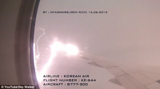 Κεραυνός χτυπάει Boeing της Korean Air Lines [video] - Φωτογραφία 1