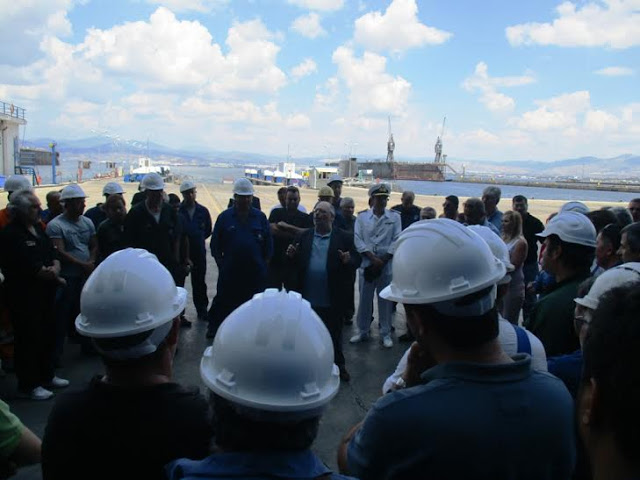 Επίσκεψη ΑΝΥΕΘΑ Κώστα Ήσυχου στα ναυπηγεία Σκαραμαγκά - Φωτογραφία 2