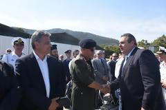 Παρουσία ΥΕΘΑ Πάνου Καμμένου στην τελετή ένταξης στο ΠΝ δύο σκαφών ανορθόδοξου πολέμου