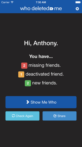 Who Deleted Me on Facebook: AppStore new free....μάθετε αν οι φίλοι σας στο facebook είναι φίλοι - Φωτογραφία 3