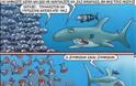 O καρχαρίας του Αρκά που κάνει θραύση στο facebook