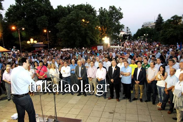 Υποστηρικτές για το ΝΑΙ κεντρική πλατεία Τρικάλων [video] - Φωτογραφία 2