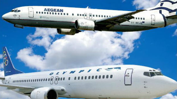 Χωρίς τέλος εξυπηρέτησης τα εισιτήρια AEGEAN-Olympic για τους Έλληνες επιβάτες - Φωτογραφία 1
