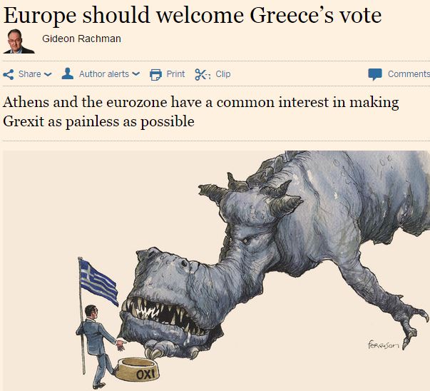 Financial Times: Το δημοψήφισμα κρίνει το πρότζεκτ του ευρώ - Φωτογραφία 2