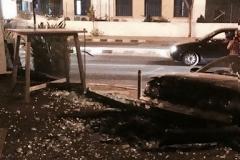 «Προσγειώθηκε» με το αυτοκίνητο του σε γνωστή καφετέρια της Λευκωσίας [photos]