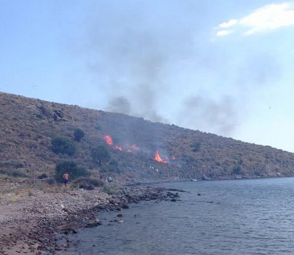 ΧΑΜΟΣ: Φωτιά κοντά στη βίλα Βαρουφάκη στην Αίγινα [photos] - Φωτογραφία 4