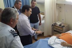 Ο Πρωθυπουργός Αλέξης Τσίπρας και ο ΥΕΘΑ Πάνος Καμμένος επισκέφτηκαν τους πιλότους του Canadair
