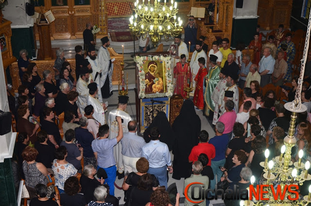 6804 - Την βοήθειά σου Μητέρα. Στον Ιερό Ναό Αγίου Νικολάου Οιχαλίας Τρικάλων βρίσκεται από χθες η Παναγία Πορταΐτισσα της Ιεράς Μονής Ιβήρων Αγίου Όρους - Φωτογραφία 10