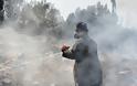 H εικόνα συγκλονίζει: Ένας παπάς πυροσβέστης στην Αργολίδα - Μάχη με τις φλόγες, με ράσο [photo] - Φωτογραφία 2