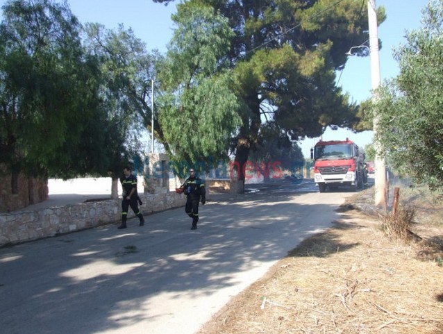 ΠΥΡΚΑΓΙΑ στο Κορωπί από διερχόμενο όχημα [photos] - Φωτογραφία 5