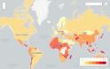Ποιες χώρες είναι στο «κόκκινο» για σεισμούς, πλημμύρες, θύελλες [χάρτες] - Φωτογραφία 3