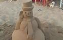 Ηλεία: Ο καλλιτέχνης της άμμου που εντυπωσιάζει τους λουόμενους - Φωτογραφία 3