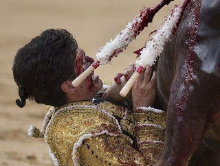Η οργή του ταύρου - Σκηνές που κόβουν την ανάσα: Ο ταυρομάχος του γύρισε την πλάτη και τον κάρφωσε στον λαιμό [video] - Φωτογραφία 1