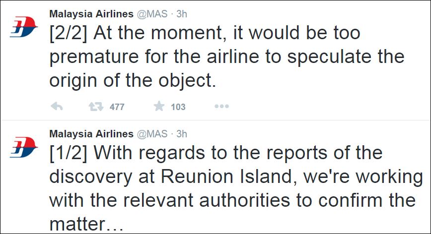 Τι λέει η Malaysia Airlines για τα συντρίμμια που βρέθηκαν στο Ρεϊνιόν - Φωτογραφία 2