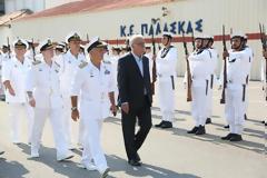 Παρουσία ΑΝΥΕΘΑ Δημήτρη Βίτσα στην ορκωμοσία ναυτών Δ' ΕΣΣΟ 2015
