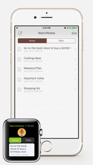 WatchNotes:  AppStore free today....οι σημειώσεις σας με το Apple Watch - Φωτογραφία 3
