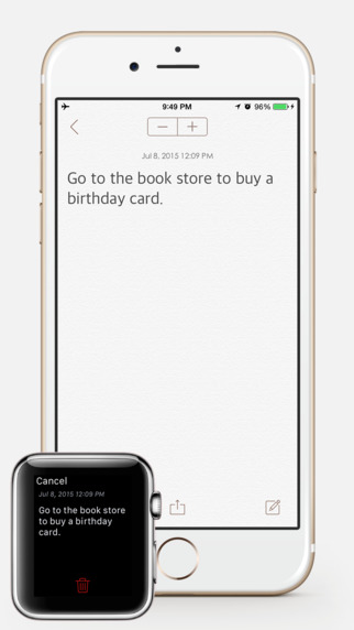 WatchNotes:  AppStore free today....οι σημειώσεις σας με το Apple Watch - Φωτογραφία 5