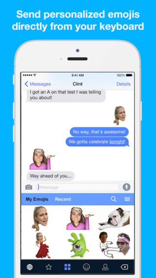 YourMoji Keyboard : AppStore new free...φτιάξτε τα δικά σας Emoji - Φωτογραφία 3