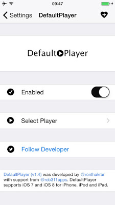 DefaultPlayer : Cydia tweak free update v 1.4 - Φωτογραφία 1