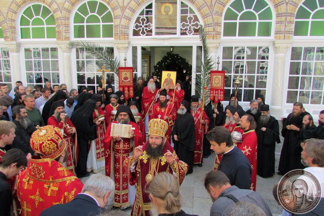 6913 - Φωτογραφίες από την σημερινή πανήγυρη στο Ρωσικό Μοναστήρι του Αγίου Παντελεήμονα στο Άγιο Όρος - Φωτογραφία 13