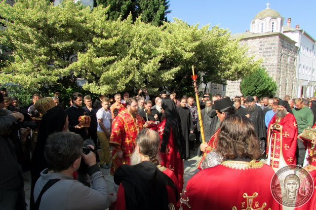 6913 - Φωτογραφίες από την σημερινή πανήγυρη στο Ρωσικό Μοναστήρι του Αγίου Παντελεήμονα στο Άγιο Όρος - Φωτογραφία 34