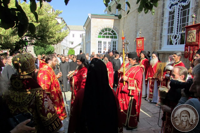 6913 - Φωτογραφίες από την σημερινή πανήγυρη στο Ρωσικό Μοναστήρι του Αγίου Παντελεήμονα στο Άγιο Όρος - Φωτογραφία 42