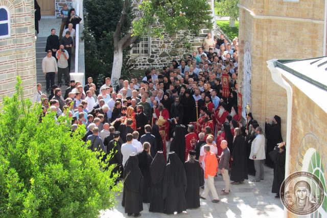 6913 - Φωτογραφίες από την σημερινή πανήγυρη στο Ρωσικό Μοναστήρι του Αγίου Παντελεήμονα στο Άγιο Όρος - Φωτογραφία 9