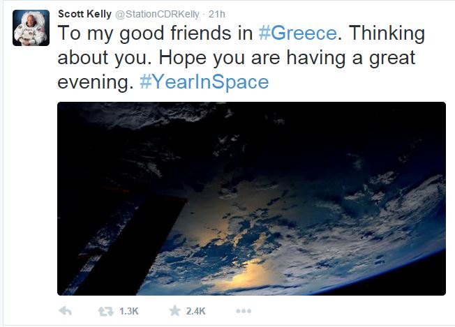 Μήνυμα από το διάστημα για την Ελλάδα - Φωτογραφία 2