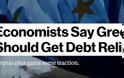 Bloomberg: 9 στους 10 οικονομολόγοι τάσσονται υπερ της ελάφρυνσης του ελληνικού χρέους