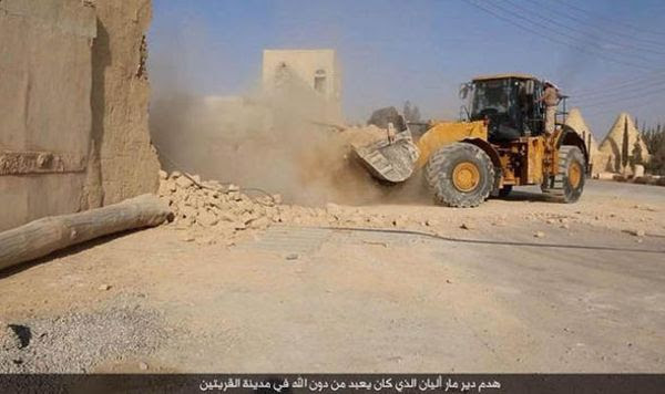 Το Ισλαμικό Κράτος κατέστρεψε μοναστήρι του 5ου αιώνα στη Συρία - Εικόνες θλίψης - Φωτογραφία 2