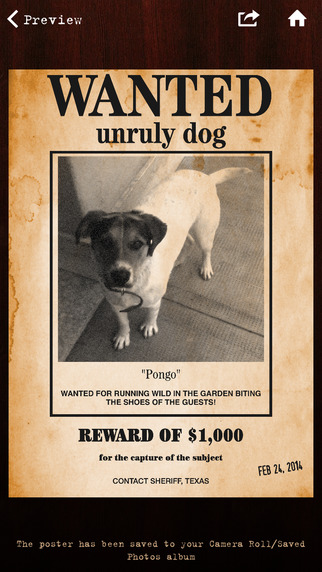 Wanted Poster Pro:  AppStore free today - Φωτογραφία 4