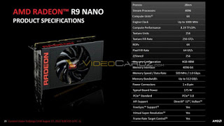 Επίσημα τεχνικά χαρακτηριστικά της AMD R9 Nano - Φωτογραφία 1