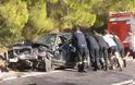 Μια νεκρή και 4 τραυματίες σε τροχαίο στην εθνική οδό Ζαχάρως - Κυπαρισσίας [photos]
