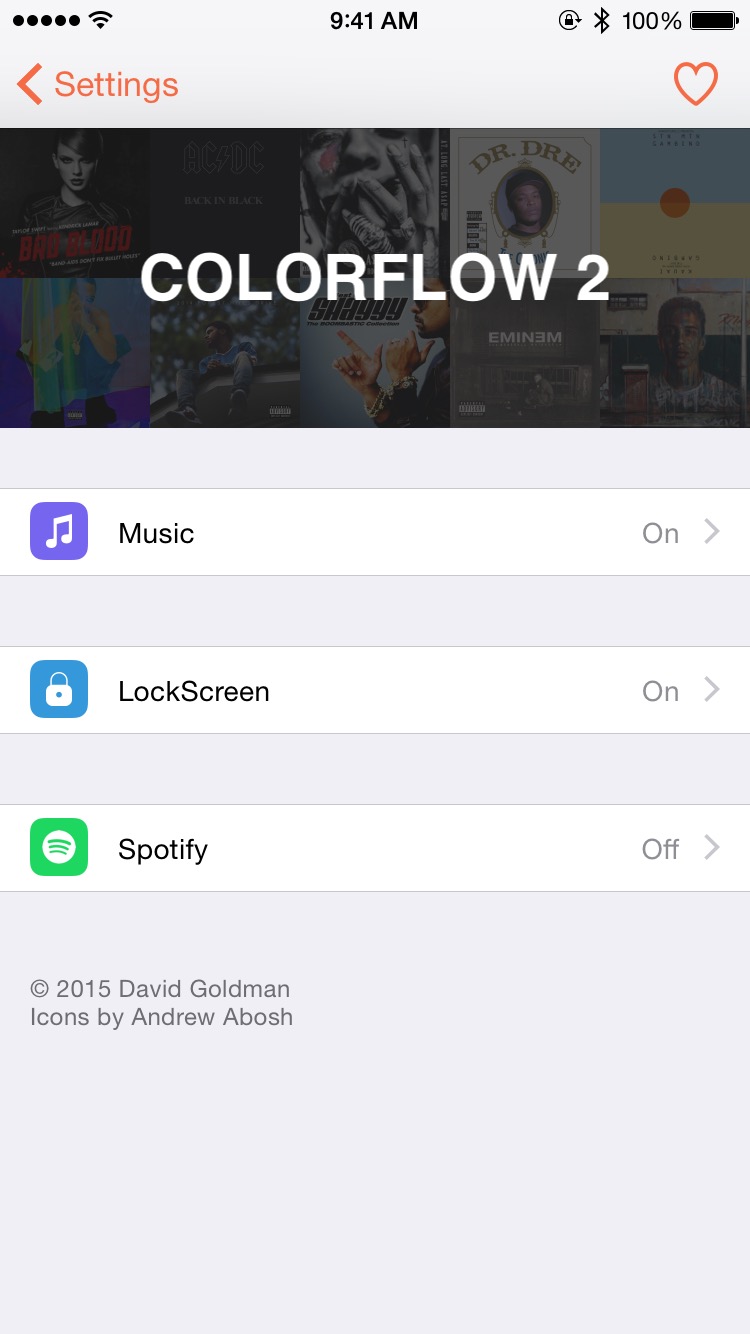 ColorFlow 2 (iOS 8.4+) : Cydia tweak new ....χρωματίστε την εφαρμογή της μουσικής - Φωτογραφία 2