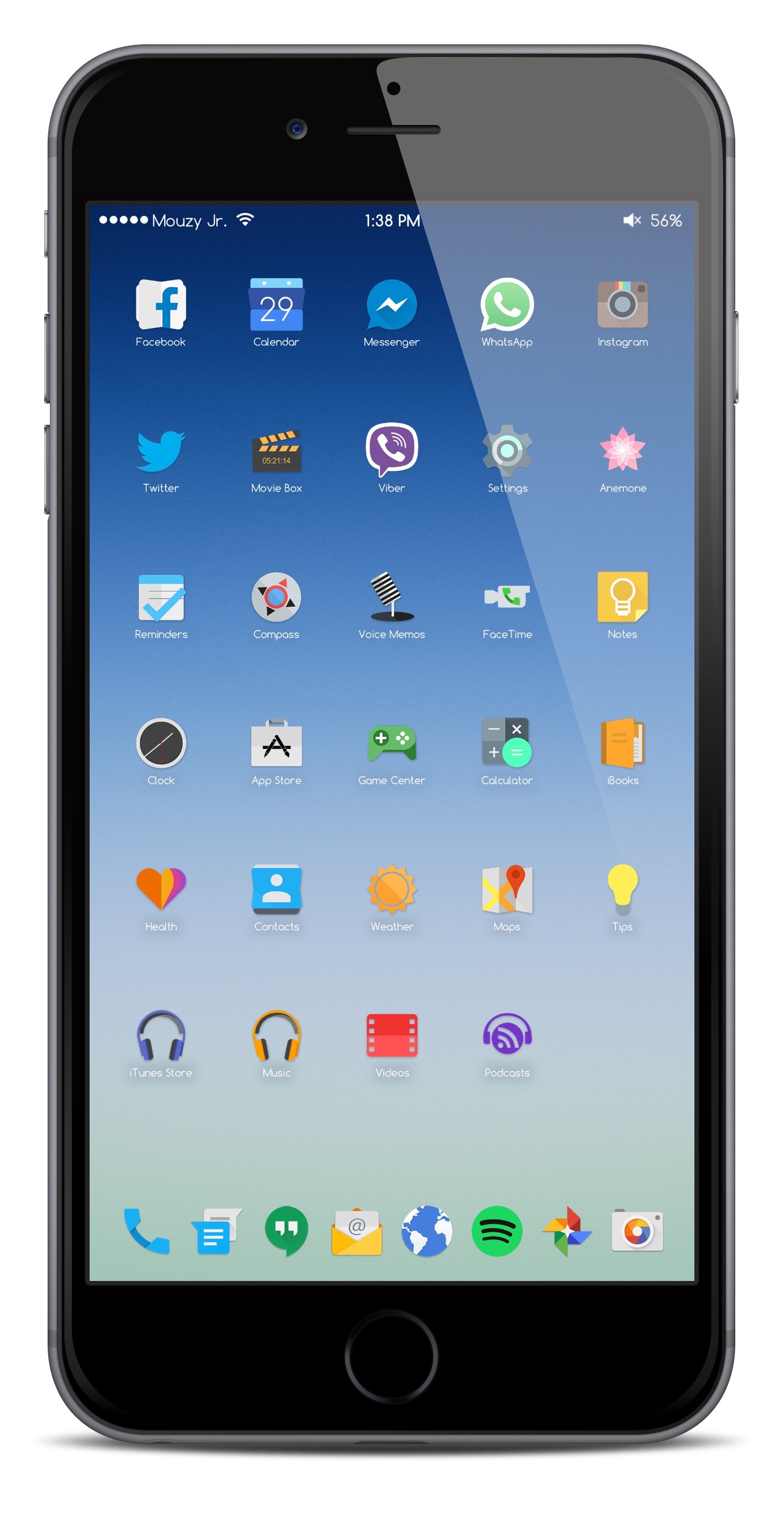 Moondroid Lollipop Theme :Cydia theme free... Ένα Ελληνικό θέμα για iphone - Φωτογραφία 3