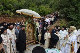 7046 - Με το Αγιορειτικό Τυπικό ο εορτασμός του Γενεσίου της Θεοτόκου στην Ιερά Μονή της Παναγίας Θεοσκεπάστου-Σοχού - Φωτογραφία 1