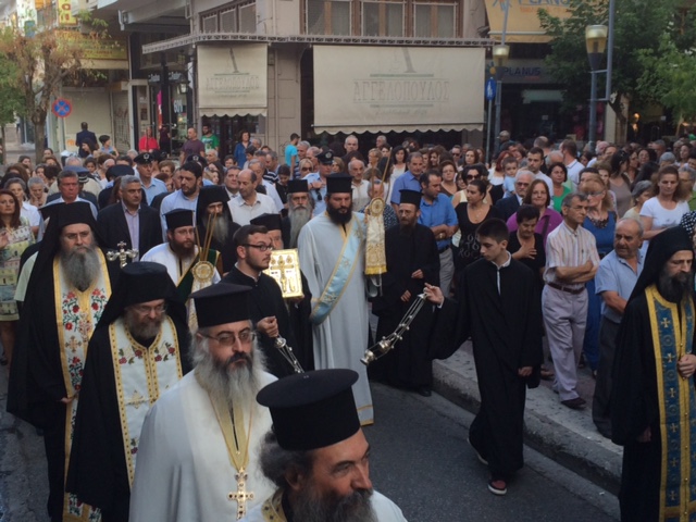 7069 - Φωτογραφίες από τη σημερινή υποδοχή του Τιμίου Ξύλου της Ιεράς Μονής Ξηροποτάμου στο Αγρίνιο - Φωτογραφία 6