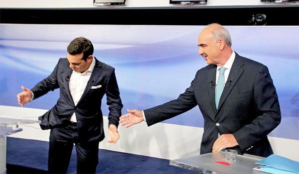 Το ατύχημα Τσίπρα στο debate που προκάλεσε γέλια! - Φωτογραφία 2