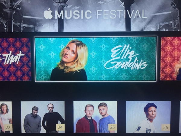 Εμφανίστηκε το κανάλι του Apple Music Festival 2015 στο Apple TV - Φωτογραφία 2