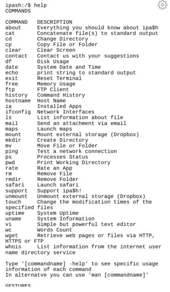 ipash - the command line for iOS : AppStore free today....ένα εργαλείο από το Jialbreak - Φωτογραφία 3