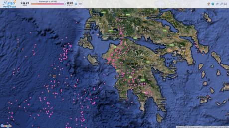 Κεραυνοί γάζωσαν Πάτρα, Ναύπακτο, Αμαλιάδα και Κατάκολο - Δείτε τον χάρτη - Φωτογραφία 2