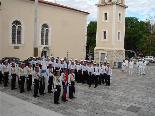 Τιμητική υποδοχή πληρώματος πολεμικού πλοίου του Ρωσικού Στόλου στην Πάτρα - Φωτογραφία 2