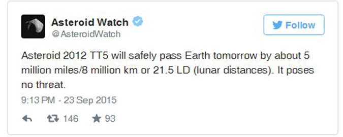 NASA: Η Γη δεν θα καταστραφεί σήμερα [αν σκοπεύατε να καθυστερήσετε την εφορία...] - Φωτογραφία 3