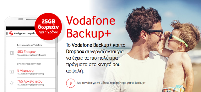 Η Vodafone συνεργάζεται με το Dropbox και χαρίζει 25GB δωρεάν για ένα χρόνο - Φωτογραφία 1